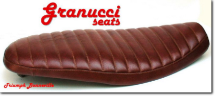 Triumph Bonneville sella trapuntata Granucci